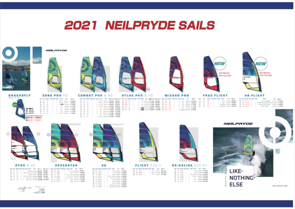 ウィンドサーフィン　NEILPRYDE SAIL Z1 7.4